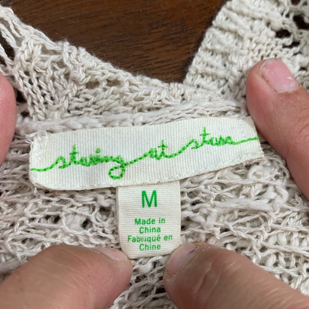 Knit Tank Top with 3/4 Sleeve Cardigan Cover - Picture 9 of 10